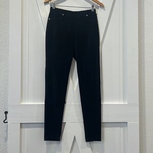 Calvin Klein Corduroy Pull On Skinny Black Pants Size Small